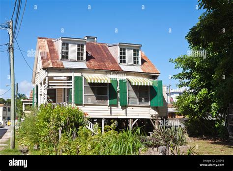 Residential Building In Belize City Belize Stock Photo Alamy