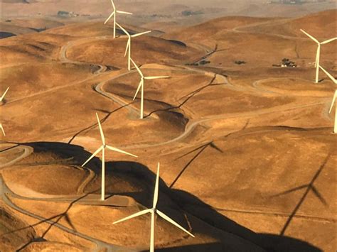 Windturbines On The Altamont Pass Ca Its Very Windy There Vintage