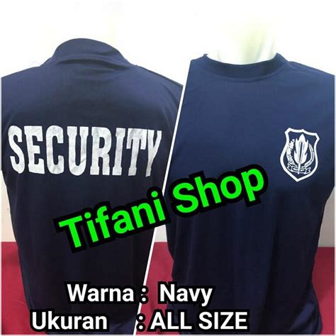 Terjual Kaos Baju Seragam Security Petugas Keamanan Satpam Murah