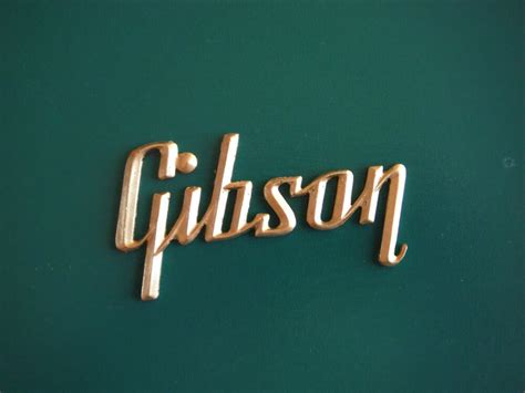 Gibson Amp Logo- gold ( large version ) | eBay