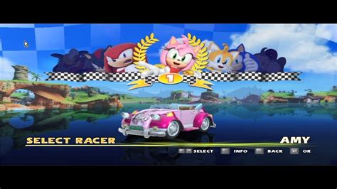 Sonic And Sega All Stars Racing Pc Amy Rose Gameplay Youtube