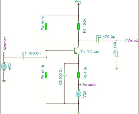 Amplitude Modulation Project Circuit Diagram