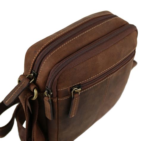 Ladies Mens Small Oiled Leather Cross Body Bag By Visconti Merlin Travel Ebay