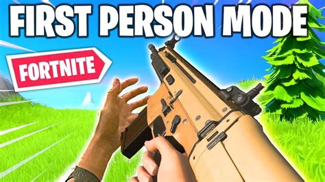Playing Fortnite On 1st Person Mode In Chapter 2 Youtube