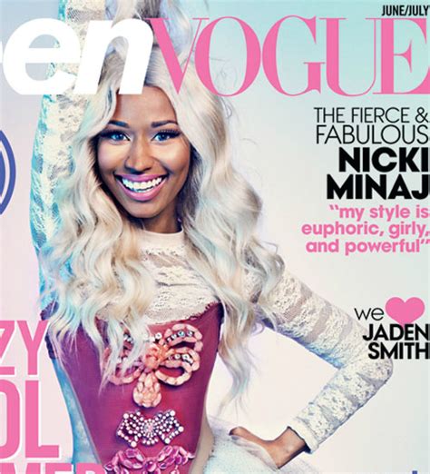 nicki minaj covers teen vogue compares music industry to high school stylecaster