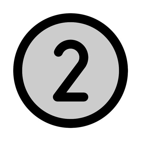 Number Circle Two Duotone Vector Svg Icon Svg Repo