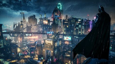 Batman Arkham Knight Looking Over By Stefans02