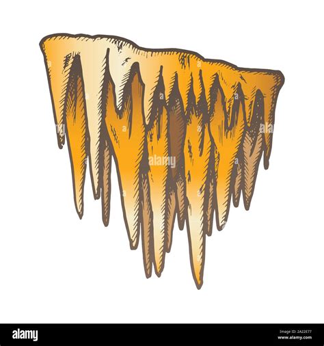 Icicle Stalactite Frost Element Color Vector Stock Vector Image And Art