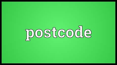 A video codec is a software or sometimes a piece of hardware that compresses and decompresses digital video. Postcode Meaning - YouTube