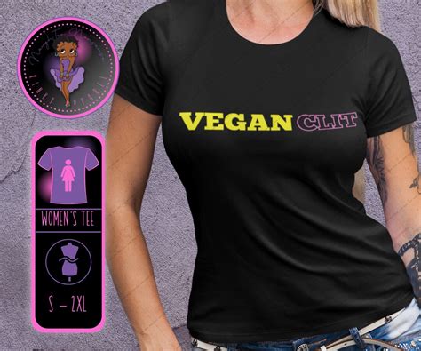 Vegan Clit Womens Tshirt Bff Lesbian Cuckquean Trib Etsy
