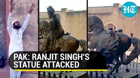 Pakistan Statue Of Maharaja Ranjit Singh Vandalised Again Days After