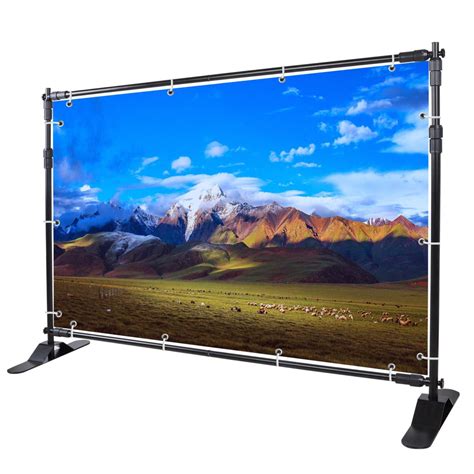 10×8 Ft Portable Trade Show Jumbo Banner Backdrop Stand Suzhou