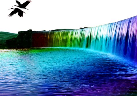 Rainbow Waterfall Psd Official Psds