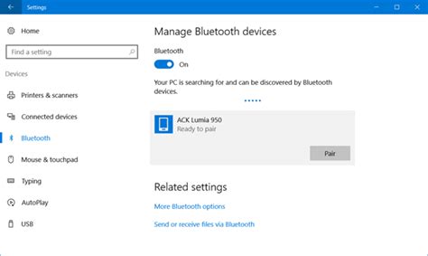 If you don't see the bluetooth toggle in bluetooth & other devices settings, your pc might not have bluetooth. How to turn on & use Bluetooth in Windows 10