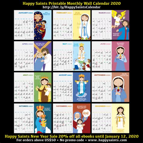 Free Printable Catholic Calendar Free Printable Catholic Coloring