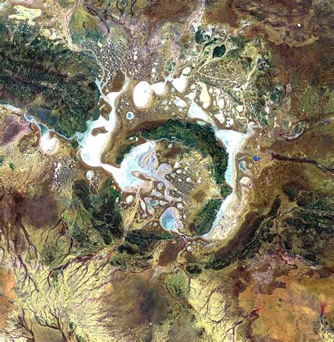Shoemaker Crater Satellite Image Stock Image C0231036 Science