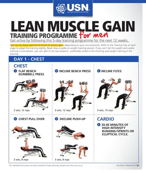 Lean Muscle Workout Plan