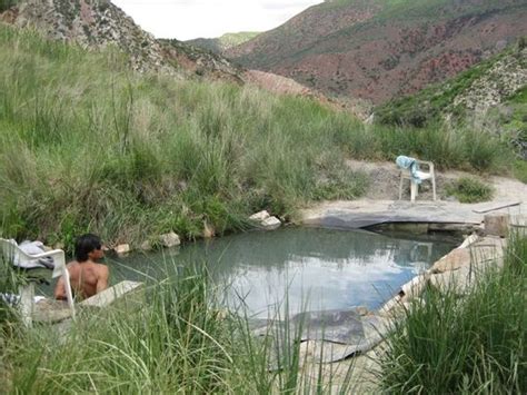 Hippy Hot Springs In South Canyon Near Glenwood Springs Colorado