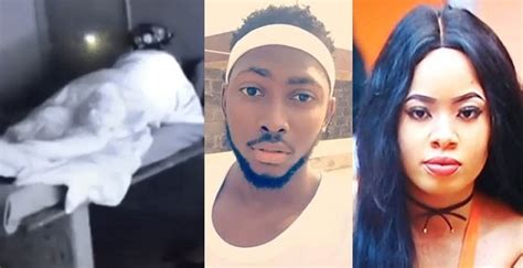 bbnaija nina and miracle at it again this time nina was on top confirm they had sex on