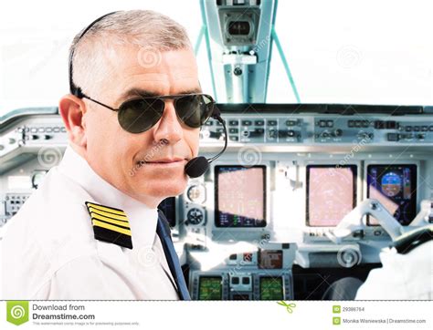Airline Pilot Stock Photo Image Of Instructor Aviation 29386764