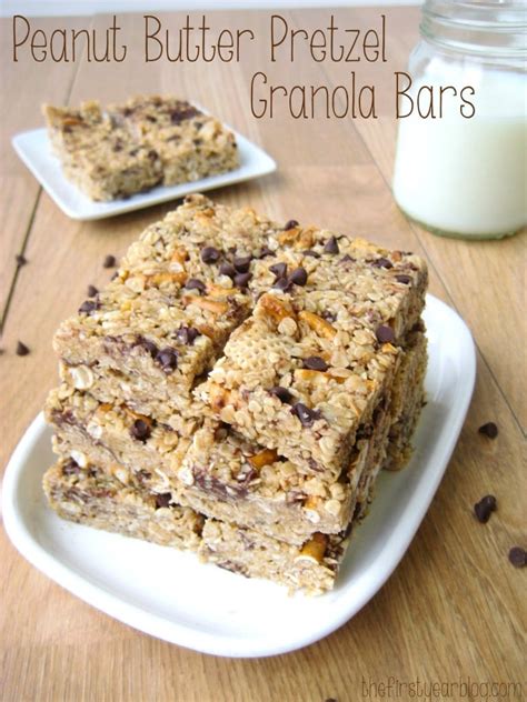 Peanut Butter Pretzel Granola Bars The First Year