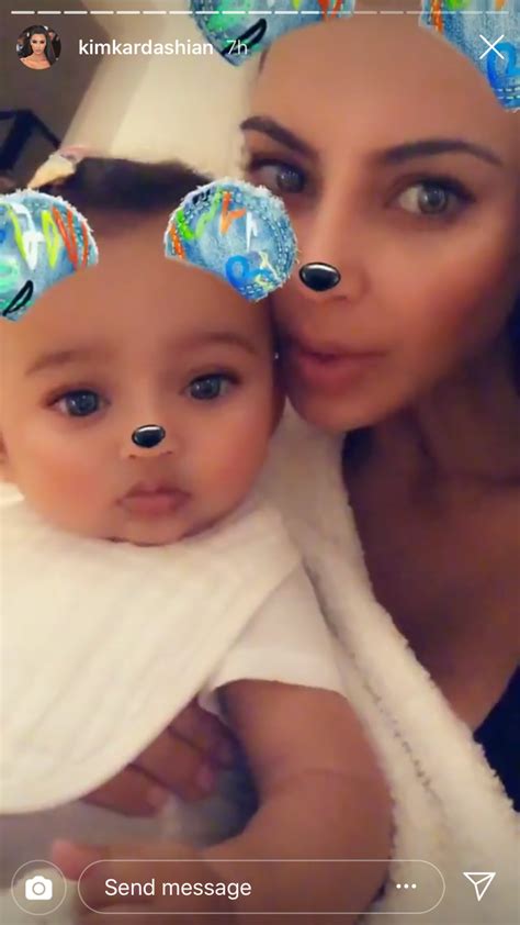 Kim Kardashian Shares Video Of Daughter North Holding Baby Chicago Us