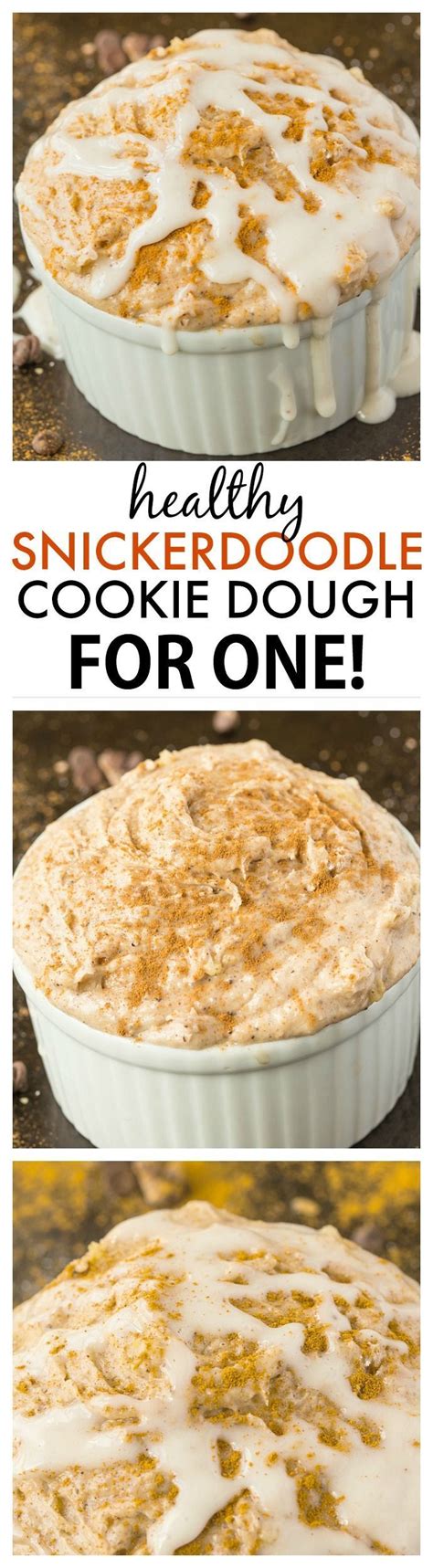 In another bowl, whisk together flour, baking soda and cream of tartar; Healthy Snickerdoodle Cookie Dough For One | Recipe ...