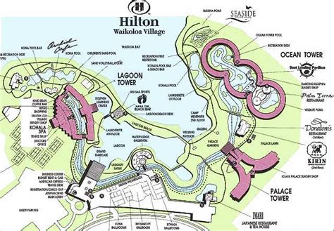 Map Of Hilton Waikoloa Village World Map
