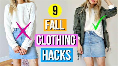 9 Fall Clothing Hacks Every Girl Must Know Youtube