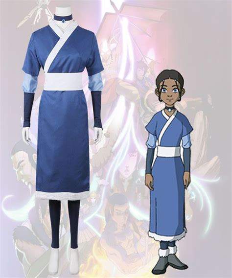 Avatar Legend Of Korra Katara New Edition Cosplay Costume Halloween