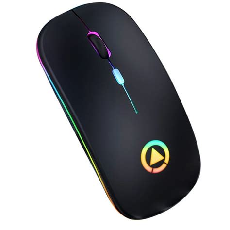 Yindiao Wireless Gaming Mouse Ergonomic Mouse 4 Keys Led 1600 Dpi