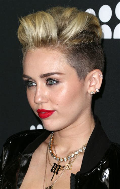 Miley Cyrus Diverse Short Hairstyles For Spring 2015 Hairstyles 2017