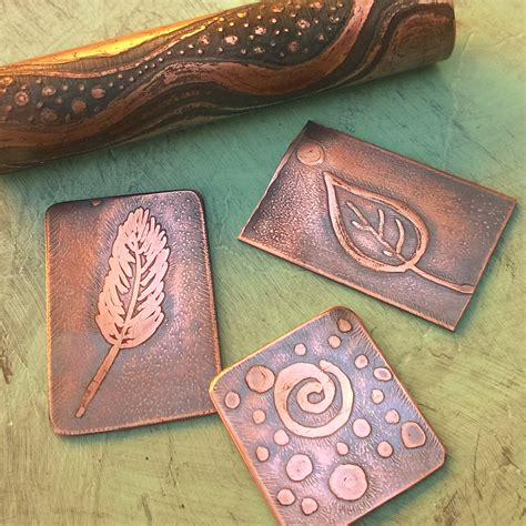 Copper Etching Pklein Jewelry Design