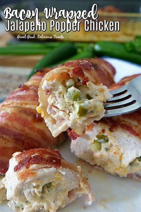 Bacon Wrapped Jalapeno Popper Chicken - Great Grub ...