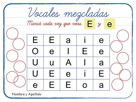 Las Vocales Para Escolares Cucaluna