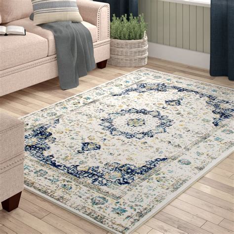 The best part about this stylish oriental rug is that it's easy to care for, extremely durable and a focal piece that flows elegantly in any room. Laurel Foundry Modern Farmhouse Hosking Doylestown Blue ...