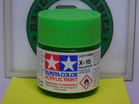 Tamiya X 15 Gloss Light Green Acrylic Model Paint Tam81015