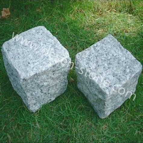 G603 Padang Light Grey Granite Cobblestonescube Stonespaving Stones