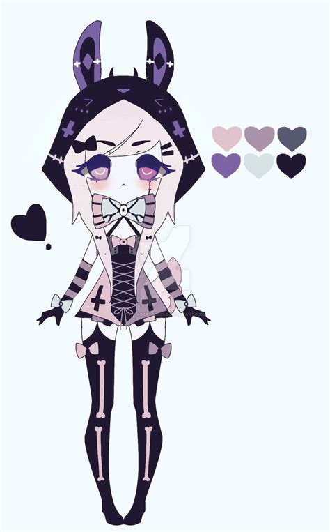 Pastel Goth Bunny Adoptable Closed By As Adoptables On