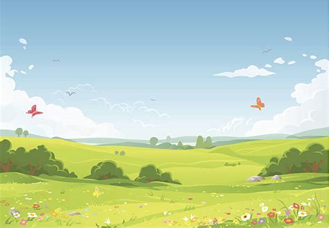 Meadow Illustrations Royalty Free Vector Graphics And Clip Art Istock
