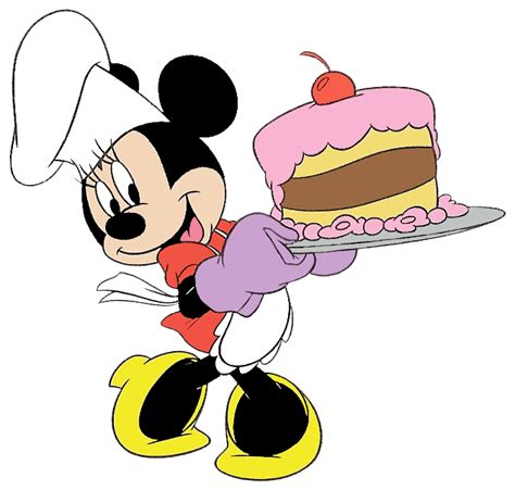 Minnie Mouse Holding Cake Clip Art Library