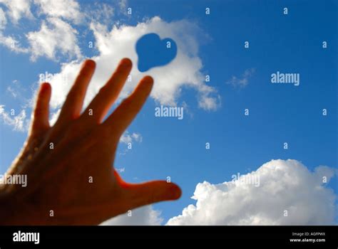 Reaching For Love Stock Photo Alamy