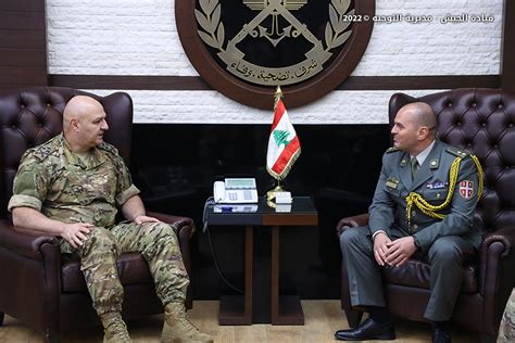 استقبالات العماد قائد الجيش الموقع الرسمي للجيش اللبناني