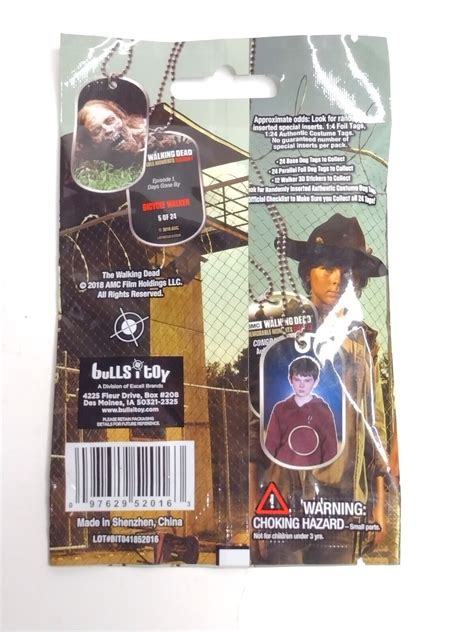 Bulls i jouet The Walking Dead étiquettes canines de collection moments