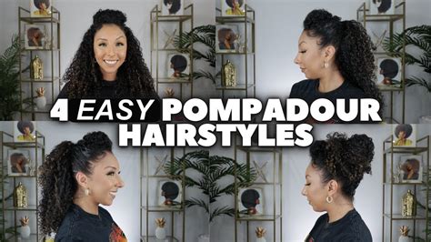 4 Easy Pompadour Hairstyles Biancareneetoday Youtube
