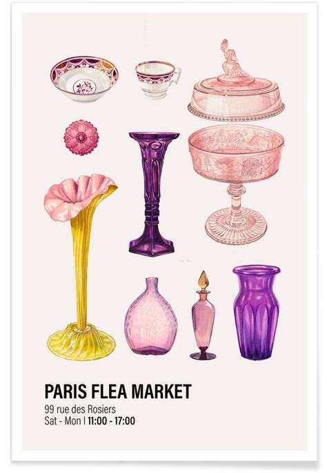 Paris Flea Market II Affiche JUNIQE