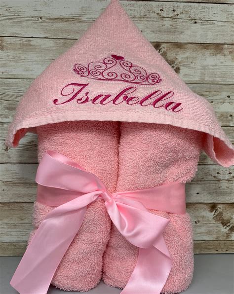 Personalized Princess Hooded Towel Wrap Around Towel Kids Etsy