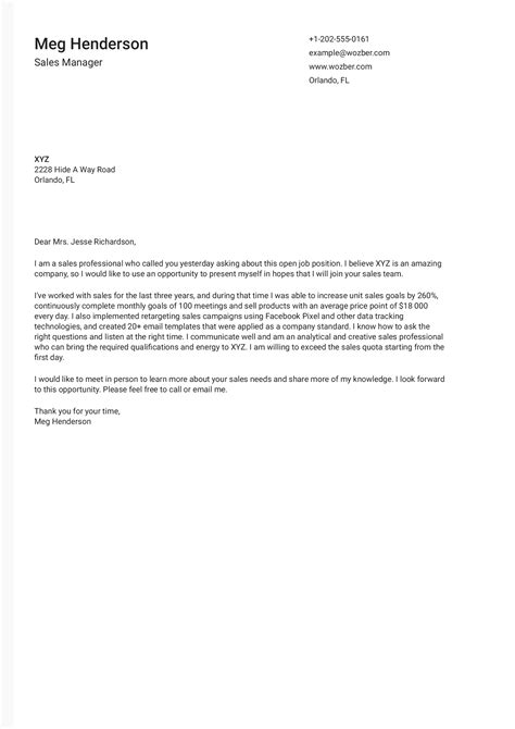 Everyone writes how good he is and how. Sales Manager Cover Letter Example