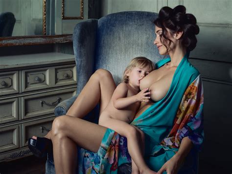 Nude Breastfeeding Caption
