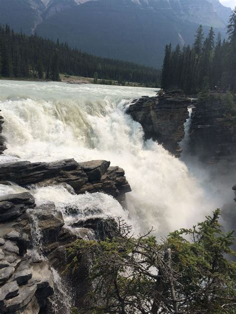 Jasper Athabasca Falls Pretty Places Beautiful Waterfalls